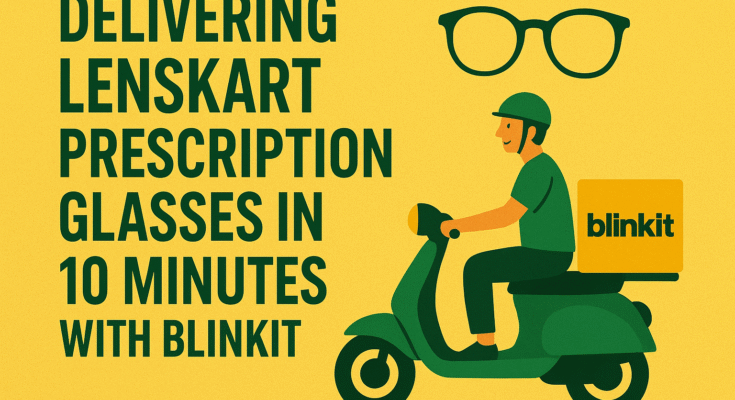 Revolution in Eyewear: Lenskart Now Delivers Prescription Glasses in Just 10 Minutes via Blinkit