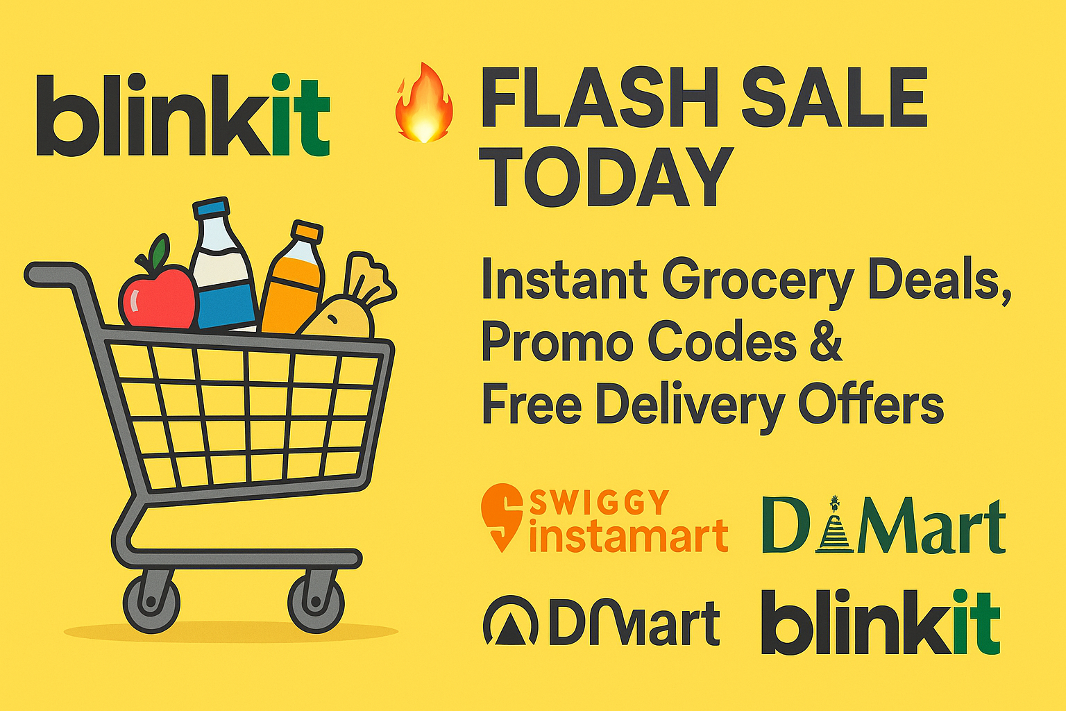 Blinkit Flash Sale Today (Nov 2025): Instant Grocery Deals, Promo Codes & Free Delivery Offers